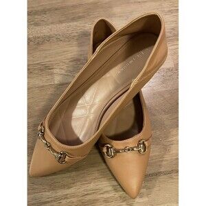 BCBGeneration Kori Flat Size 8.5 Tan Women’s Shoes Cushioned Embellishments